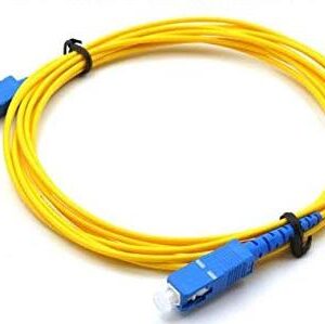 Simplex Single Mode SC/PC to SC/PC Optical Fiber Patch Cord Cable 5 Meters -10 piece