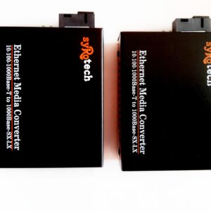 Syrotech GOMC-BI3512-20/GOMC-BI5312-20 10/100/1000Base-TX to 1000Base-FX Fiber Media Converter-(1 Pair)
