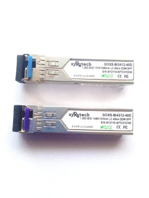 Syrotech 1.25G Bidectional SFP 40 KM-1 Pair (  GOXS -BI3412-40D & GOXS BI4312-40D)