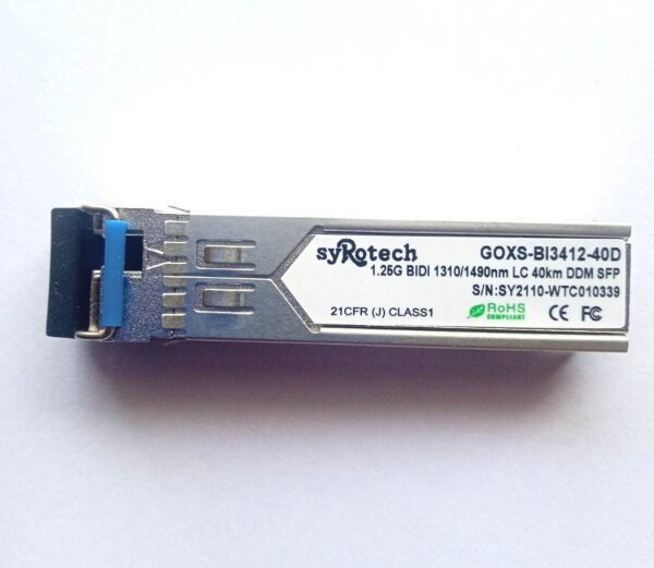 Syrotech 1.25G Bidectional SFP 40 KM-1 Pair (  GOXS -BI3412-40D & GOXS BI4312-40D) - Image 4