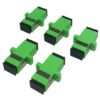 SC/APC TO SC/APC 0 dB Connector/Adaptor Green(PACK OF 5)