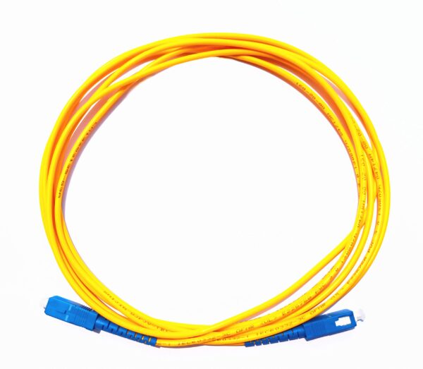 Singlemode Simplex Fiber Optic Patch Cord SC/UPC to SC/UPC – 5m, 3mm - Image 4