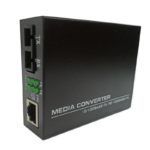 "FibreCart 100Mbps Single Mode Dual Fiber Media Converter with SC Ports and LED Indicators – 20KM Range"