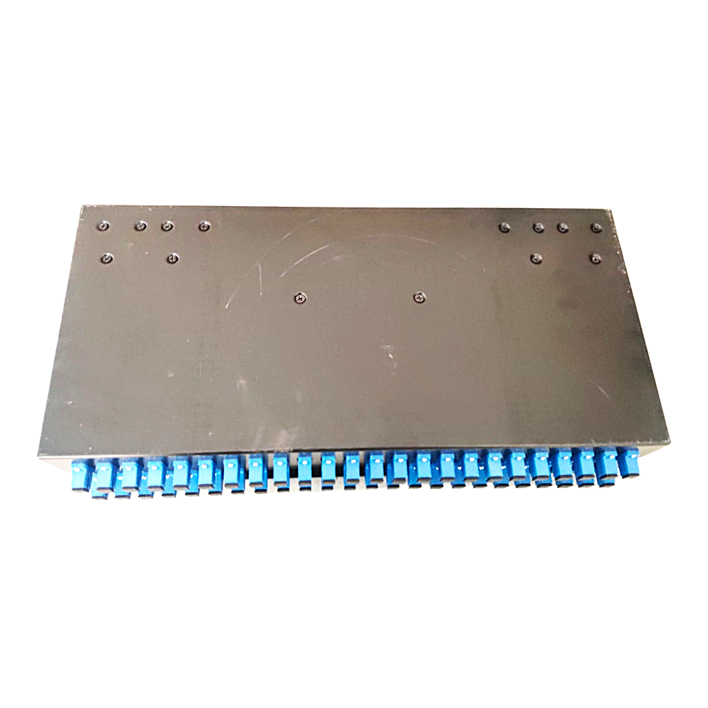 LIU 48F SC Connected Fixed optical fiber patch panel loaded